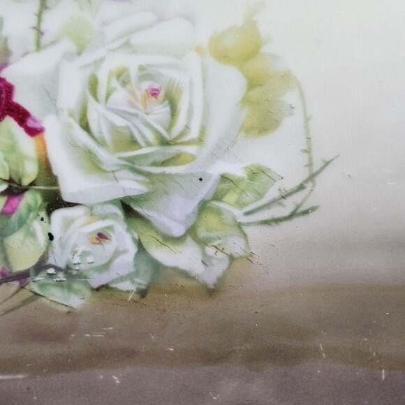 Vintage Mignon ZS and Co Bavaria Porcelain Rose Pattern Oval Celery Serving Dish - Picture 11 of 14